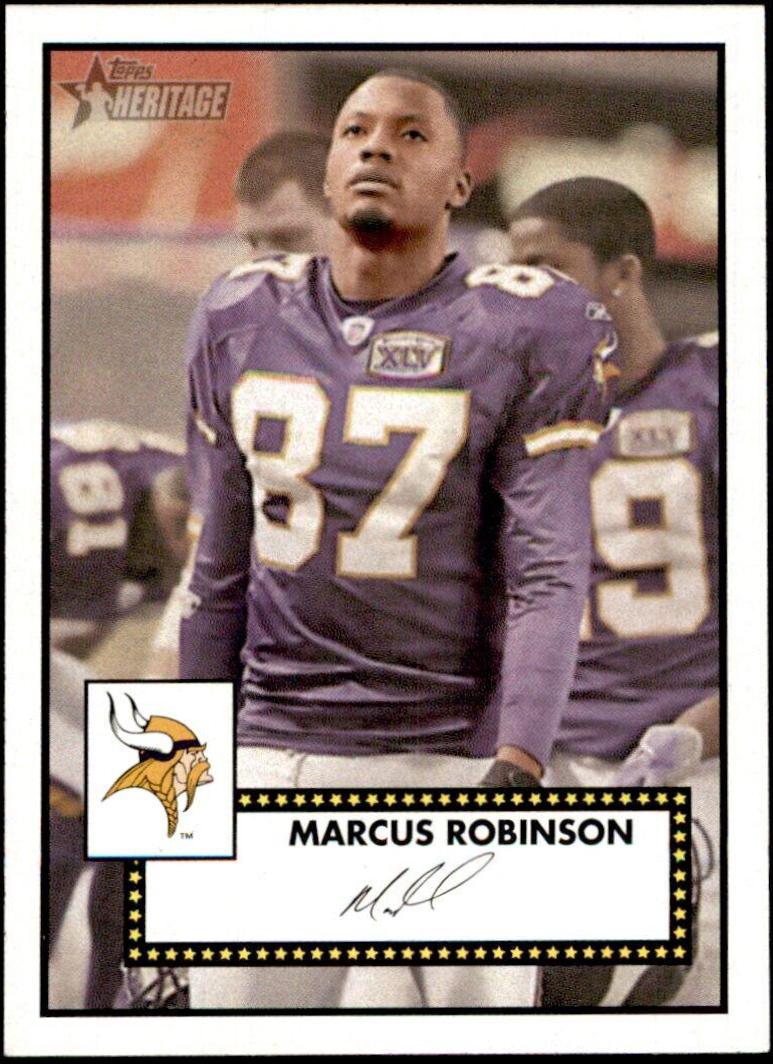Marcus Robinson #13 Football Cards 2006 Topps Heritage