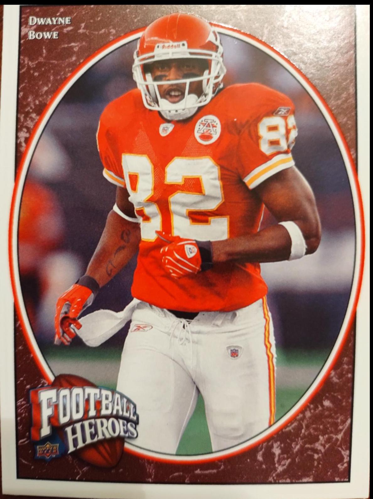 Dwayne Bowe #39 Football Cards 2008 Upper Deck Heroes