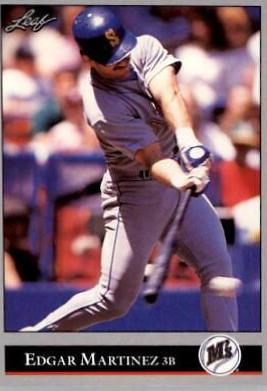 Edgar Martinez #197 Baseball Cards 1992 Leaf
