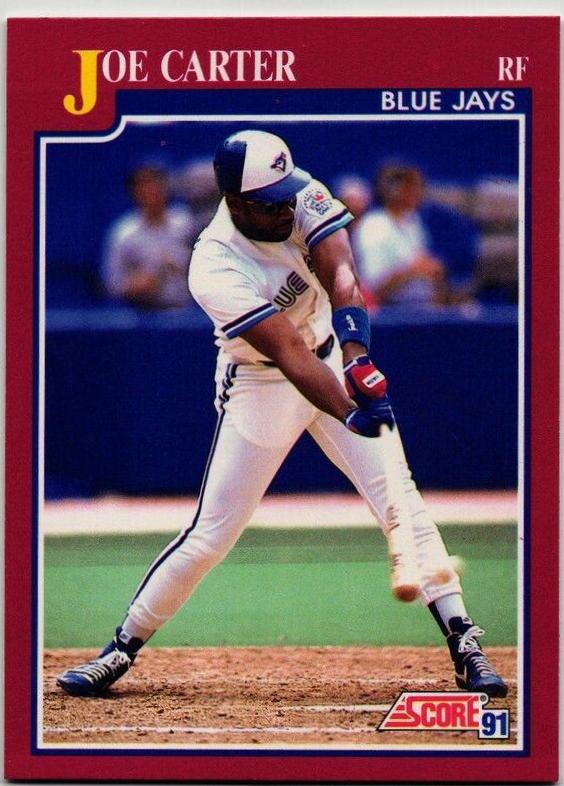 Joe Carter #11T Baseball Cards 1991 Score Traded