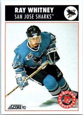 Ray Whitney #475 Hockey Cards 1992 Score