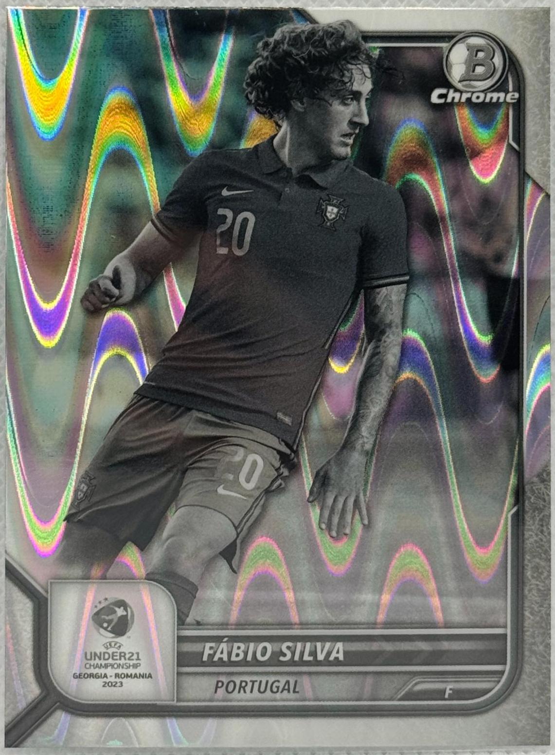 Fabio Silva #39 2022 Bowman Chrome Road To UEFA U21