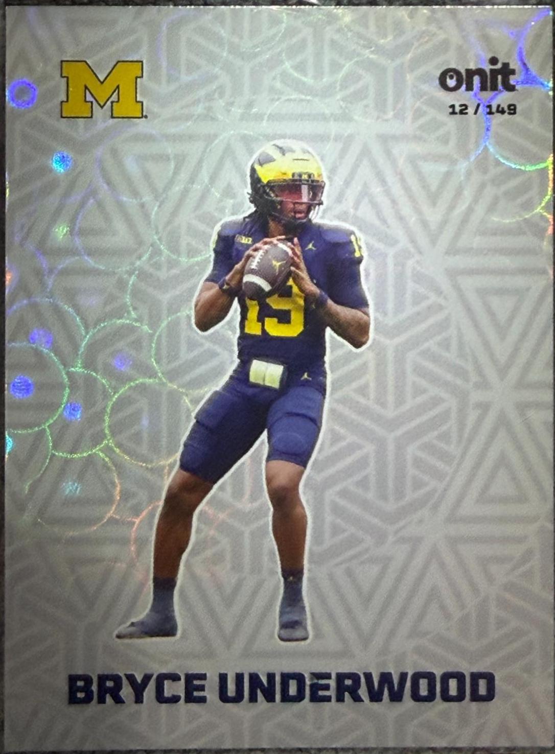 Bryce Underwood #F-18 2025 Onit Athlete Michigan Fusion Football