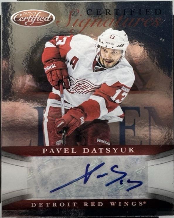 Pavel Datsyuk #CS-PD 2012-13 Panini Certified Hockey Signatures