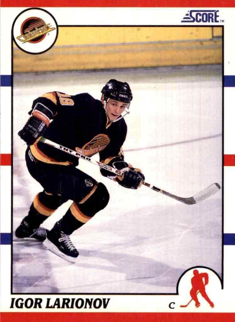 Igor Larionov #123 Hockey Cards 1990 Score