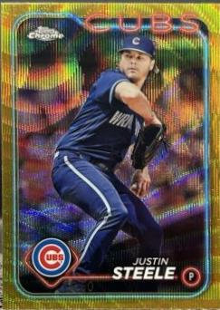 Justin Steele [Gold Wave Refractor] #258