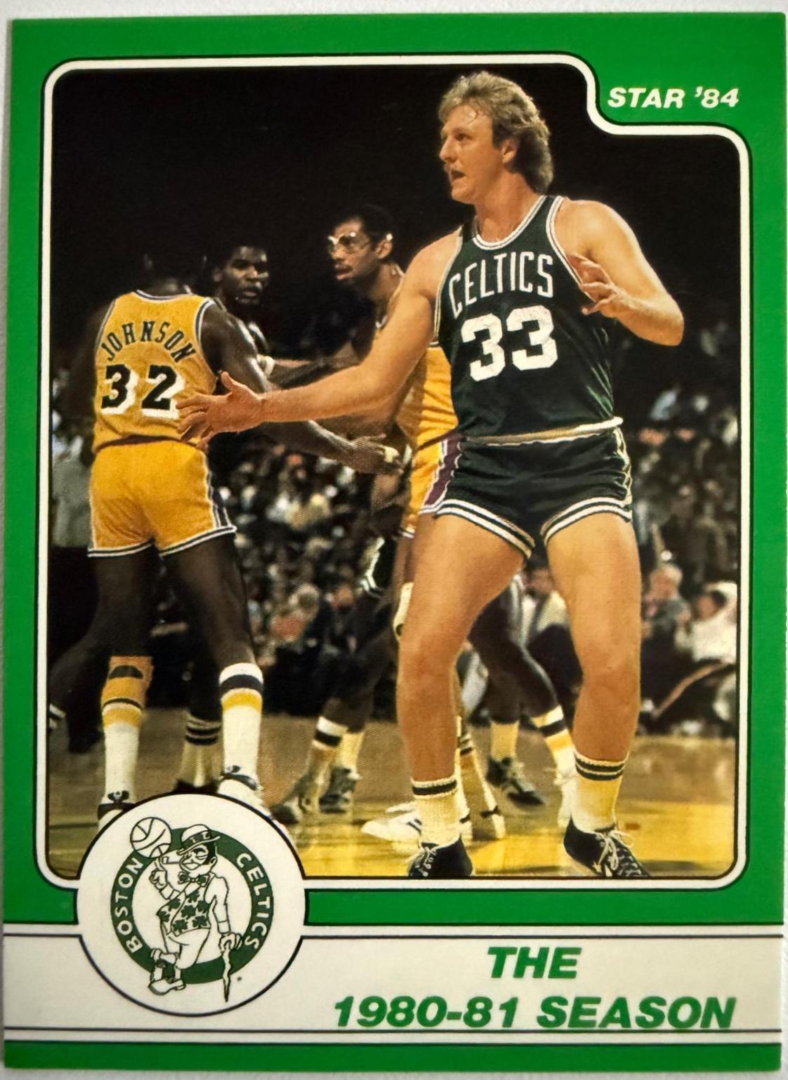 Larry Bird #8 Basketball Cards 1984 Star