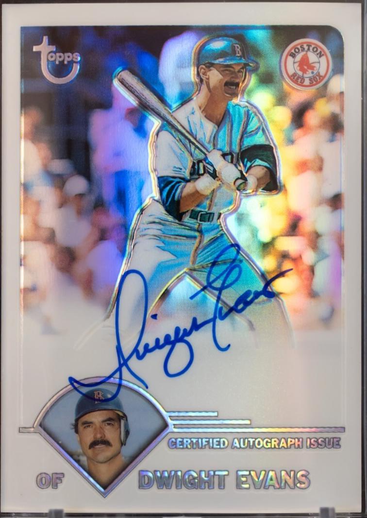 Dwight Evans #TA-DEV 2003 Topps Retired Signature Edition Autograph Baseball
