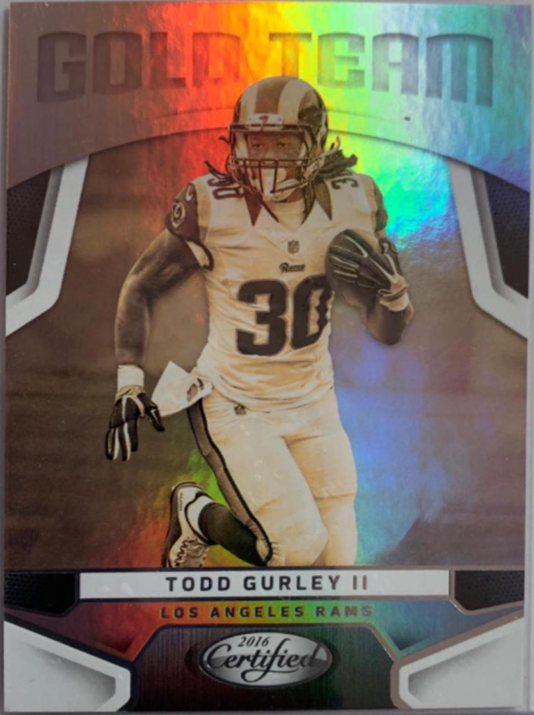 Todd Gurley II #3 Football Cards 2016 Panini Certified Gold Team
