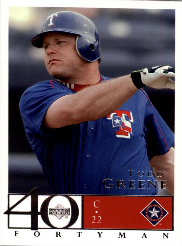 Todd Greene #183 Baseball Cards 2003 Upper Deck 40 Man