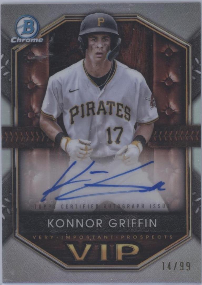Konnor Griffin #VIP-KG Baseball Cards 2025 Bowman Very Important Prospects Autograph