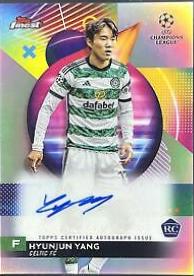 Hyunjun Yang #A-HY 2023 Topps Finest UEFA Club Autograph