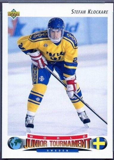 Stefan Klockare #224 Hockey Cards 1992 Upper Deck