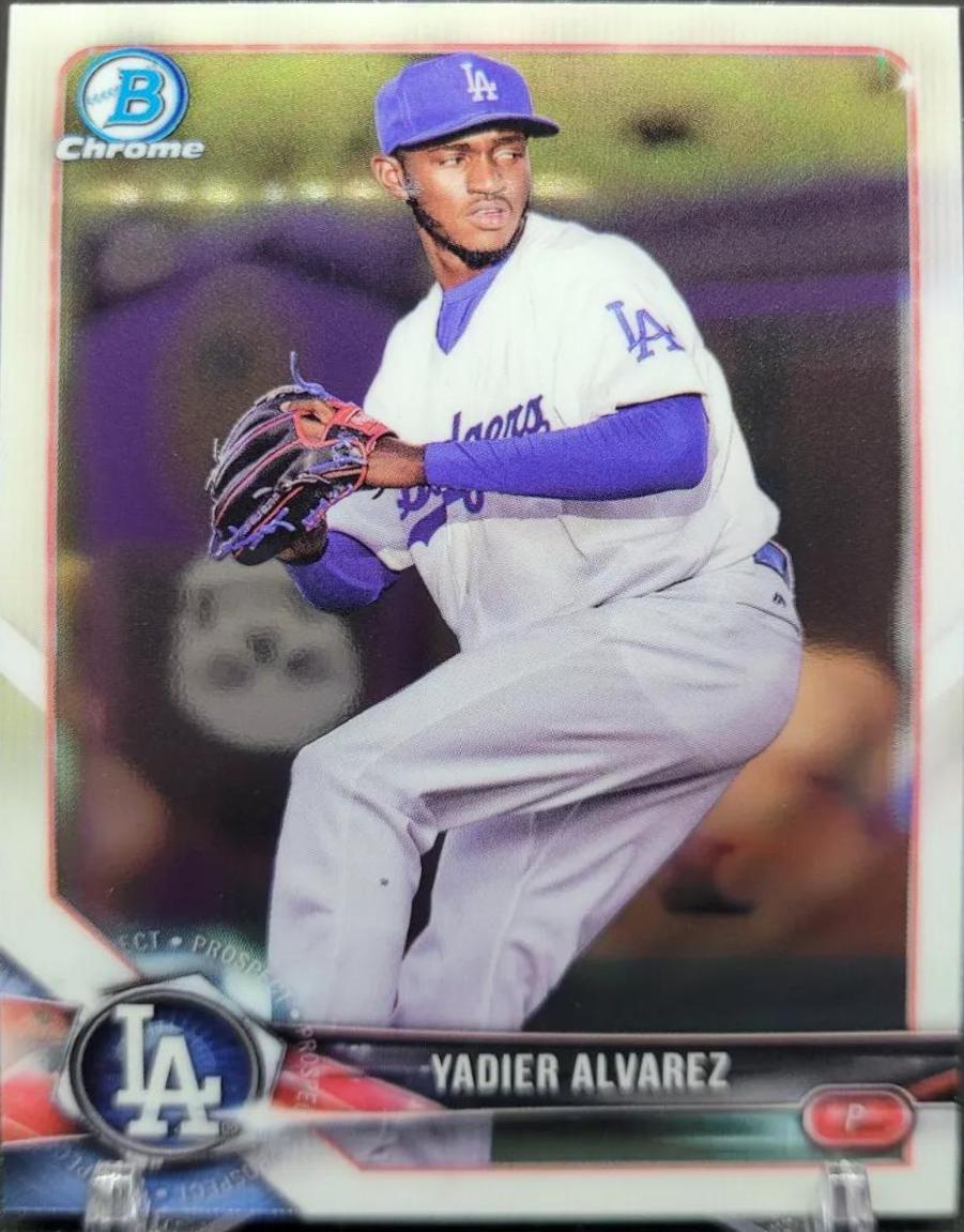 Yadier Alvarez #BCP22 Baseball Cards 2018 Bowman Chrome Prospects