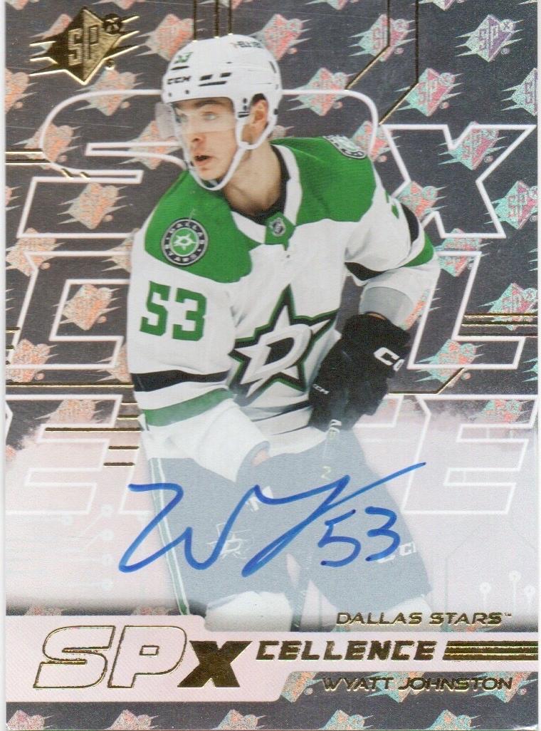 Wyatt Johnston #XC-WJ Hockey Cards 2024 SPx SPxCellence Autograph