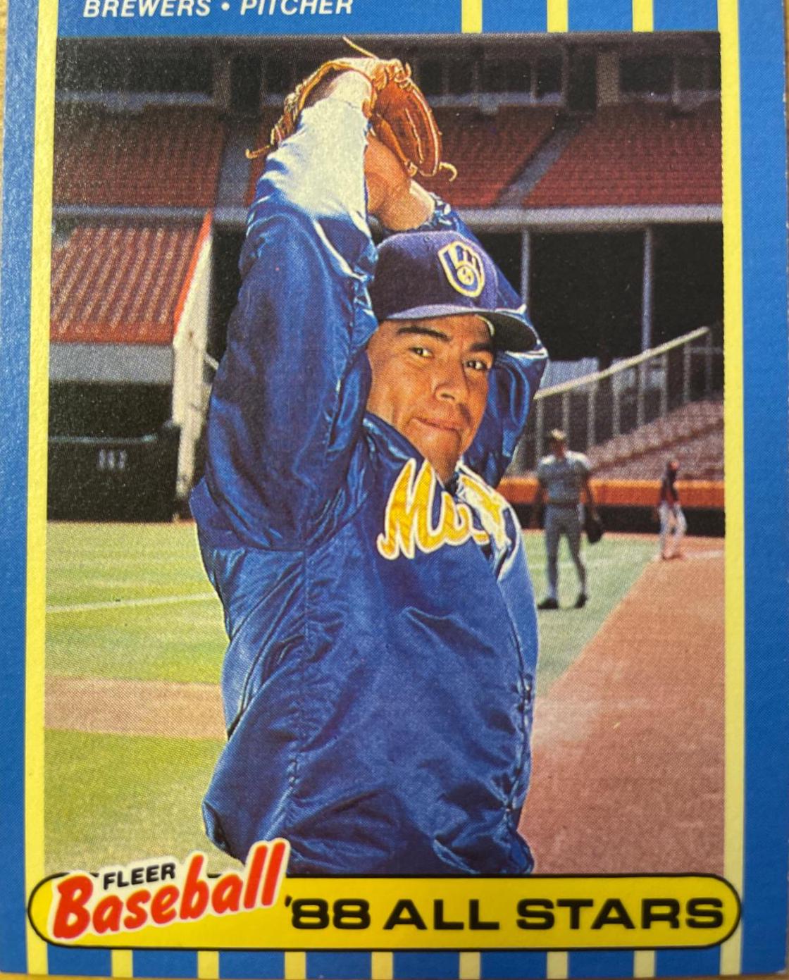 Teddy Higuera #15 Baseball Cards 1988 Fleer Baseball All Stars