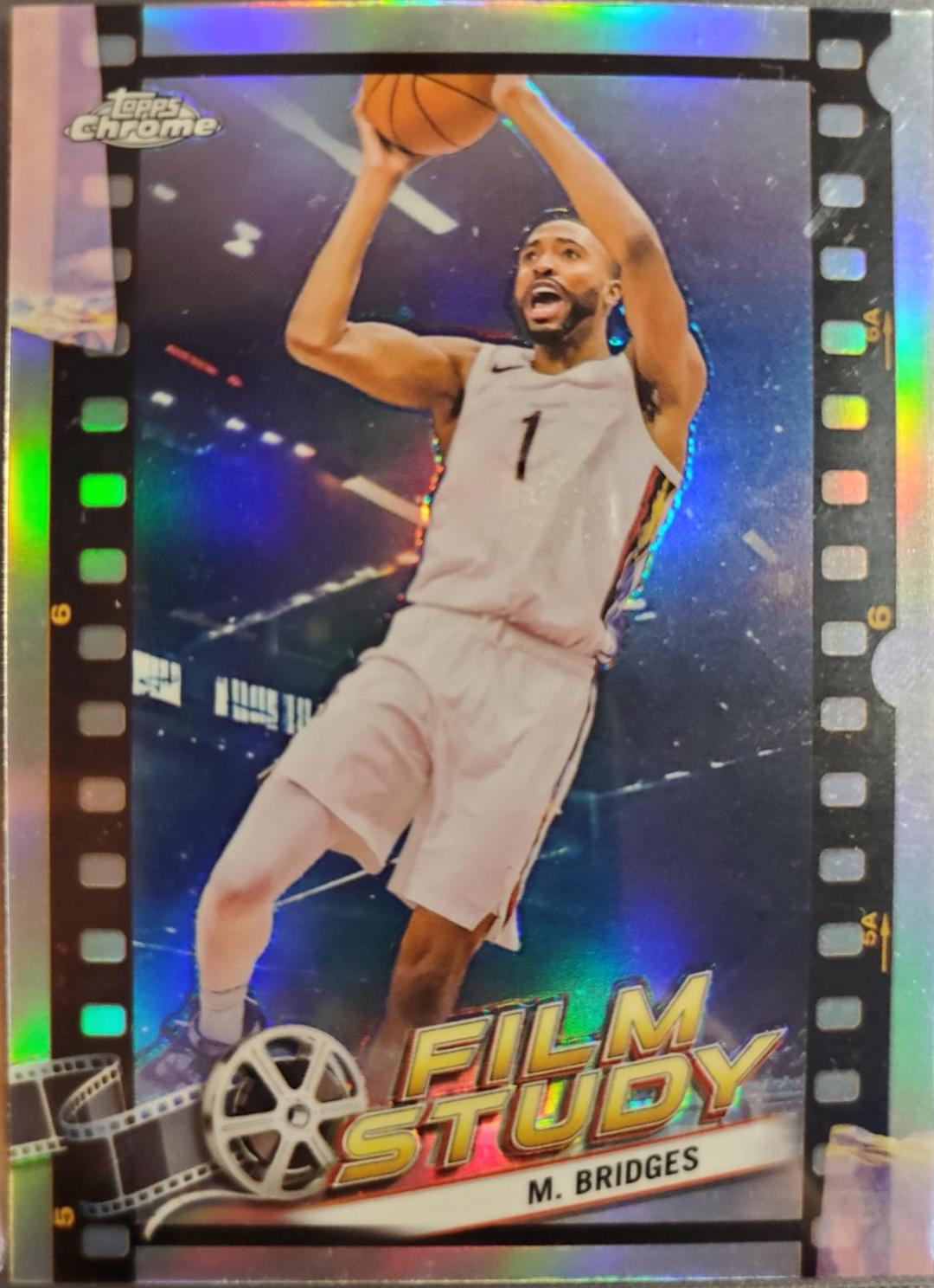 Mikal Bridges #FS-3 Basketball Cards 2023 Topps Chrome Film Study