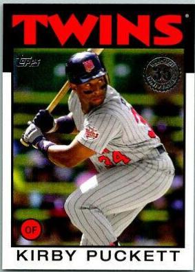 Kirby Puckett #86B-67 2021 Topps 1986 35th Anniversary Baseball