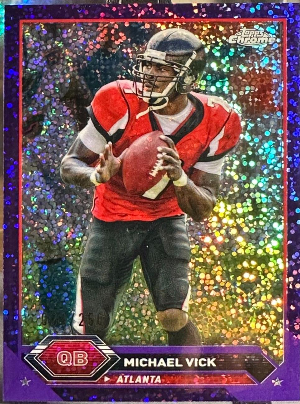 Michael Vick [Purple Speckle Refractor] #50