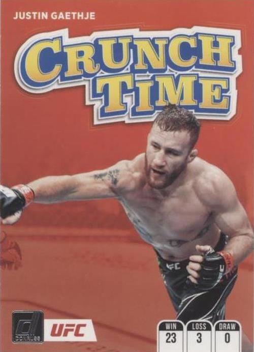 Justin Gaethje #2 Ufc Cards 2022 Panini Donruss UFC Crunch Time