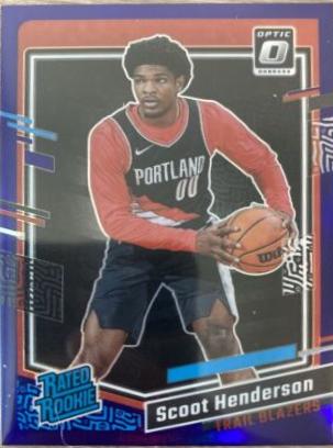 2023 Panini Donruss Optic Scoot Henderson [Purple] #239 card