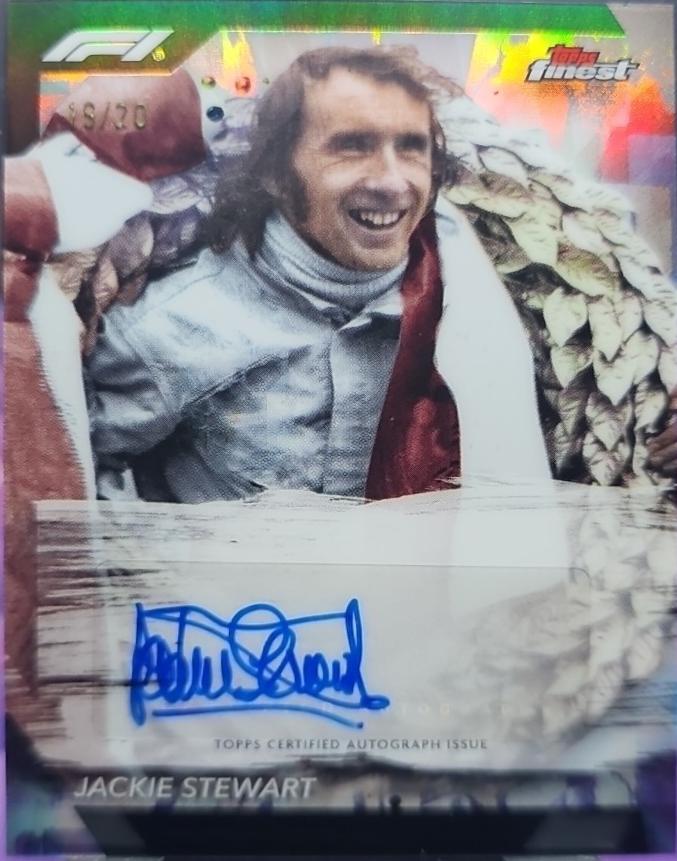 Jackie Stewart #FAC-STE Racing Cards 2024 Topps Finest Formula 1 Autograph