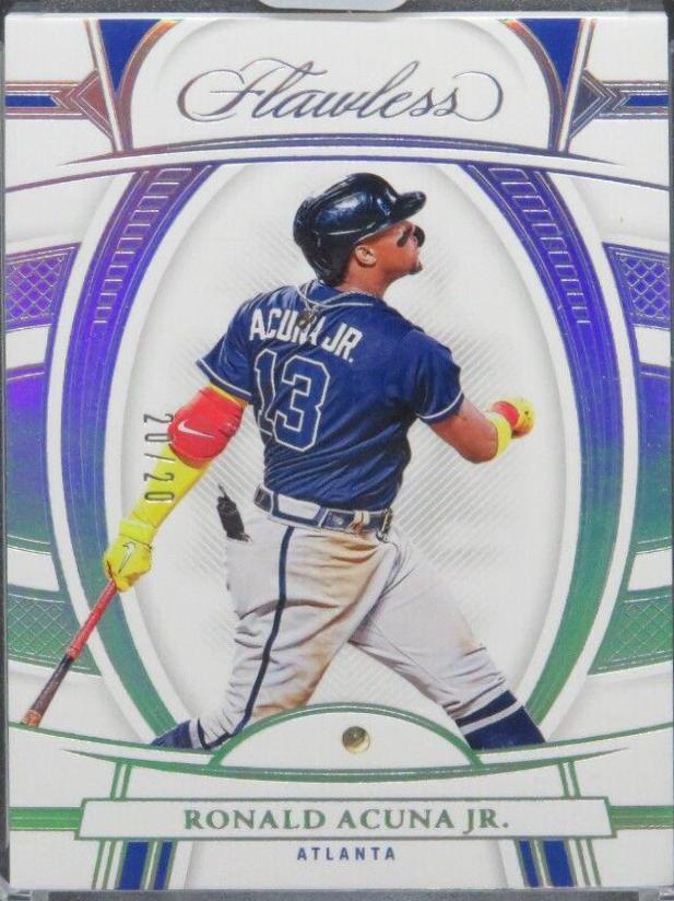 Ronald Acuna Jr. #5 Baseball Cards 2022 Panini Flawless