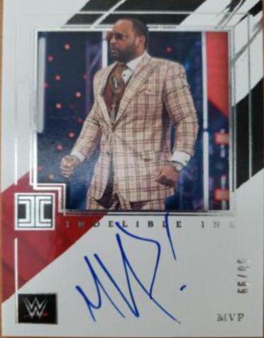 MVP #IN-MVP Wrestling Cards 2022 Panini Impeccable WWE Indelible Ink Autographs