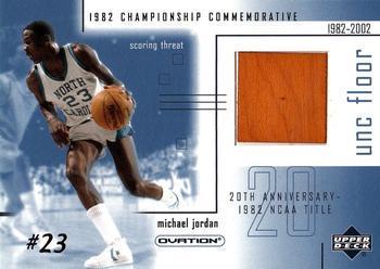 Michael Jordan ##MJF2 Basketball Cards 2001 Upper Deck Ovation MJ UNC Memorabilia