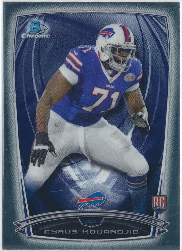 Cyrus Kouandjio #176 Football Cards 2014 Bowman Chrome
