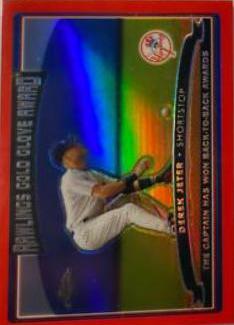 Derek Jeter [Red Refractor] #256
