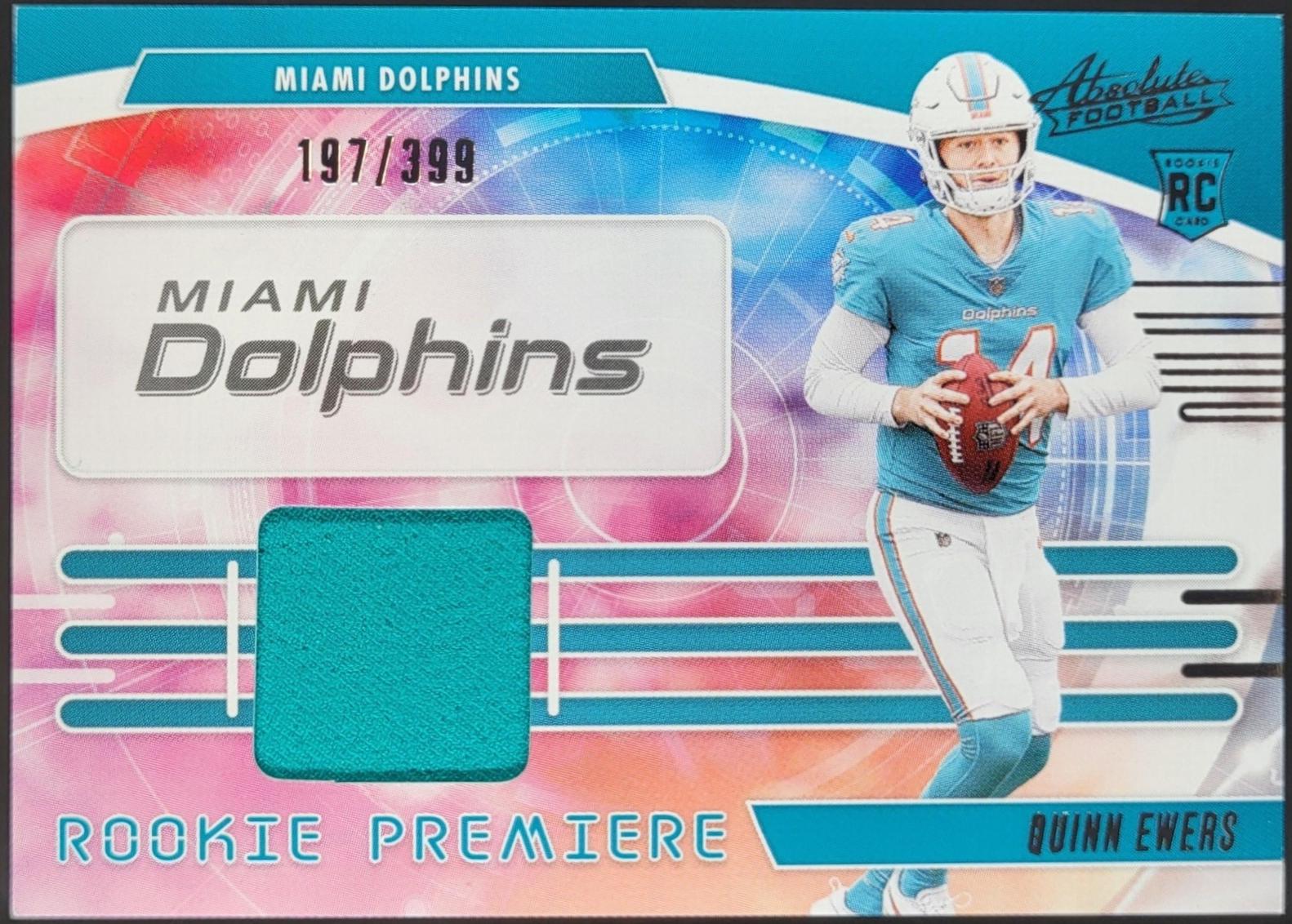 Quinn Ewers #25 2025 Panini Absolute Rookie Premiere Materials Football