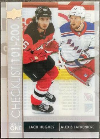 Jack Hughes, Alexis Lafreniere #200 2021 Upper Deck Hockey