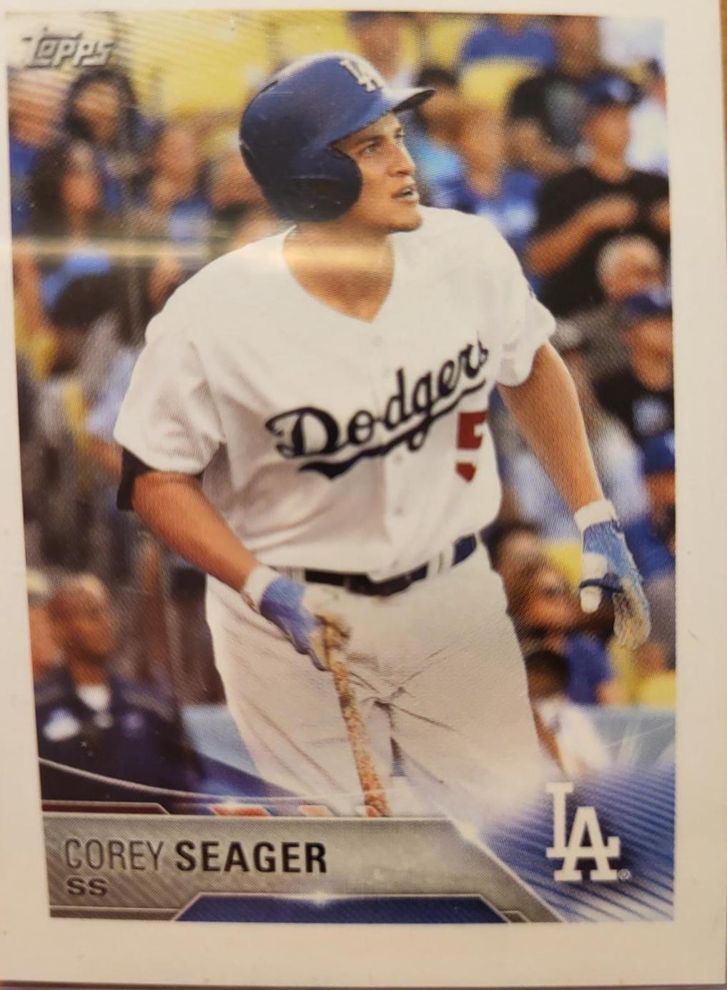 Corey Seager #214 Baseball Cards 2018 Topps MLB Stickers
