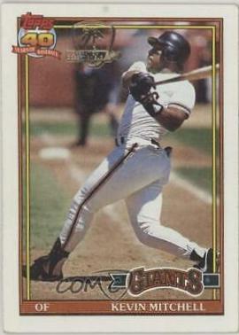 Kevin Mitchell #40 Baseball Cards 1991 Topps Desert Shield