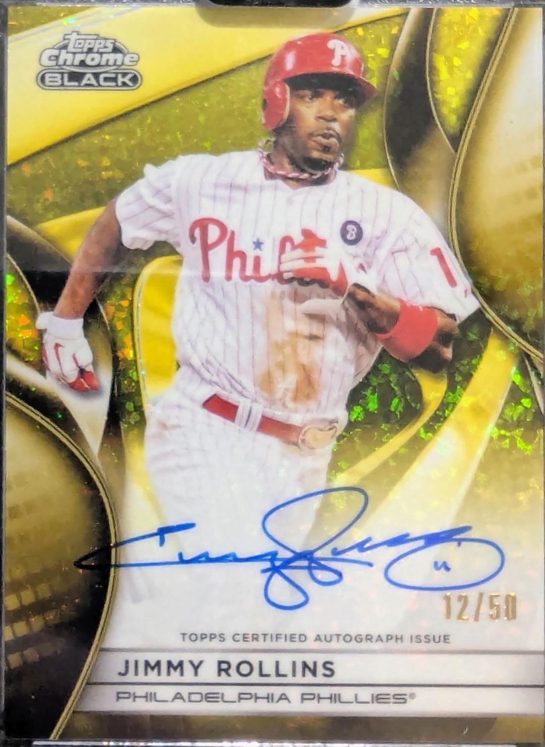 Jimmy Rollins [Gold Mini Diamond Refractor] #CBA-JRO