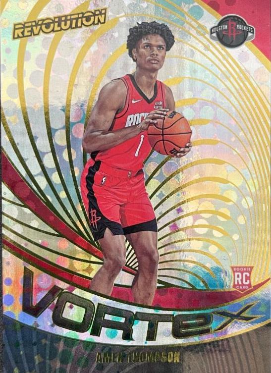 Amen Thompson #14 Basketball Cards 2023 Panini Revolution Vortex