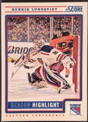 Henrik Lundqvist #8 Hockey Cards 2012 Score