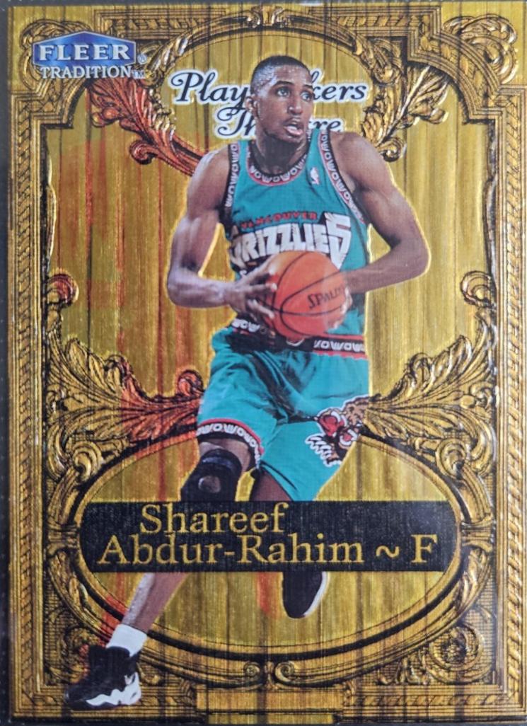 Shareef Abdur-Rahim #1 1998 Fleer Tradition Playmakers Theatre Basketball