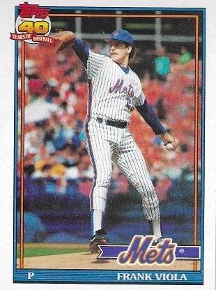 Frank Viola #60 Baseball Cards 1991 Topps