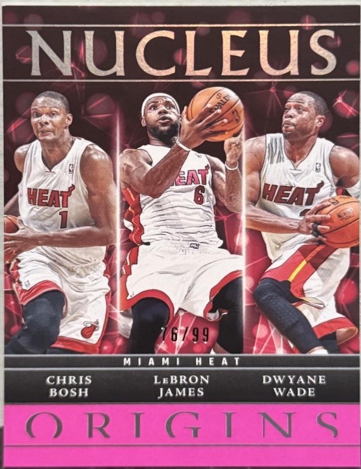Dwyane Wade / LeBron James / Chris Bosh [Pink] #23