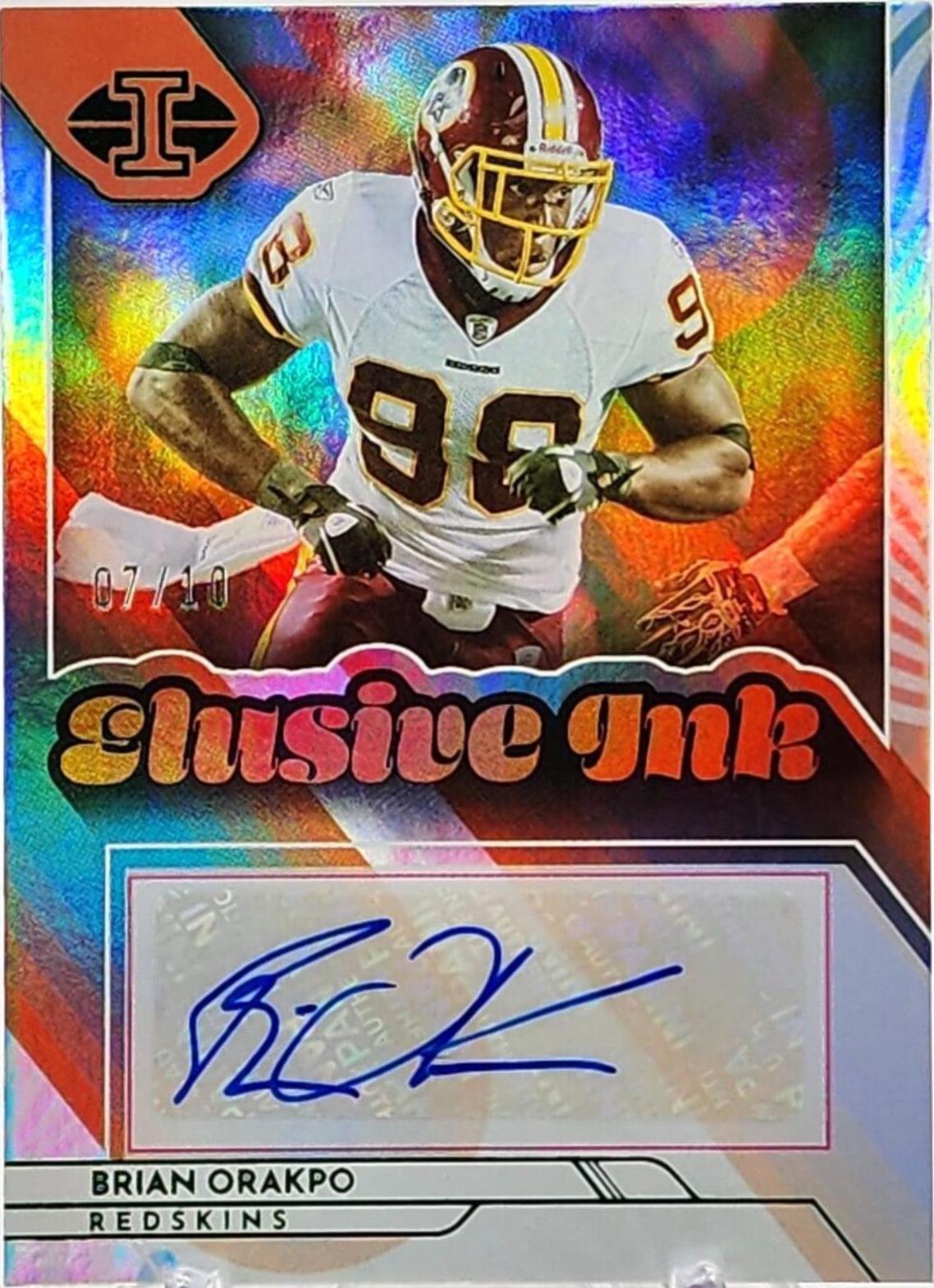 Brian Orakpo #EI-BO Football Cards 2022 Panini Illusions Elusive Ink Autographs