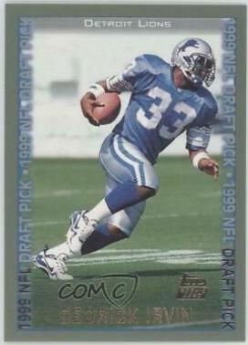 Sedrick Irvin #349 Football Cards 1999 Topps