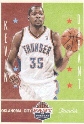 Kevin Durant #58 Basketball Cards 2012 Panini Past & Present