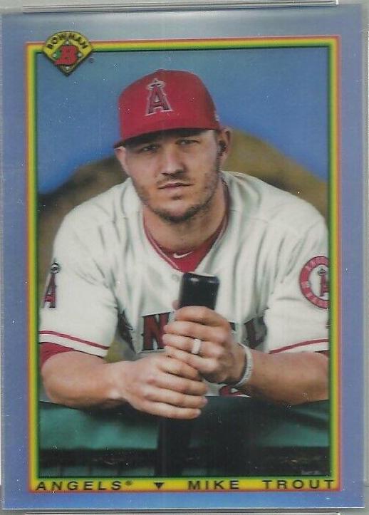Mike Trout #90B-MT Baseball Cards 2020 Bowman Chrome 1990