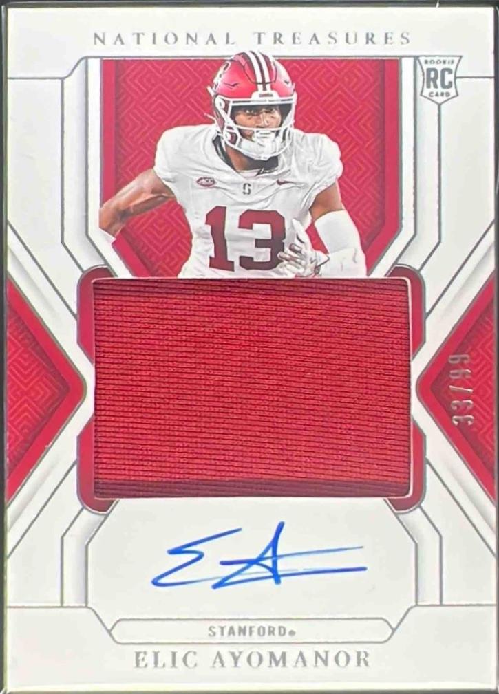 Elic Ayomanor #72 2025 Panini National Treasures Collegiate Football