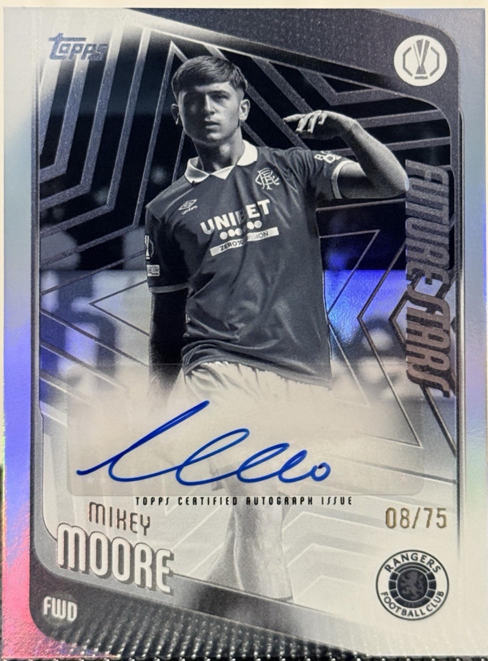 Mikey Moore [Black White Foil] #FSA-MM