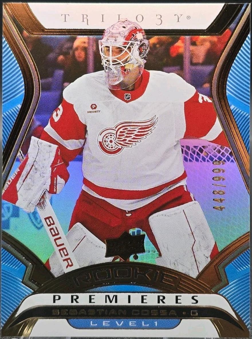 Sebastian Cossa #T-30 2024-25 Upper Deck Hockey Trilogy Rookie Premiere