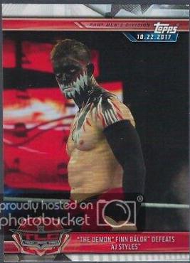 The Demon' Finn Balor Defeats AJ Styles #6 Wrestling Cards 2019 Topps WWE Road to Wrestlemania