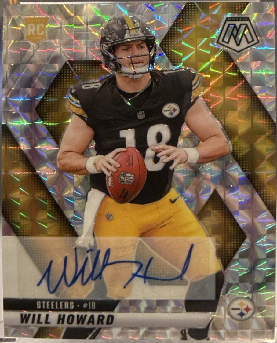 Will Howard #318 2025 Panini Mosaic Rookie Autographs Football